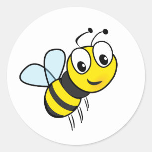 Cute Cartoon Honey Bee Sticker