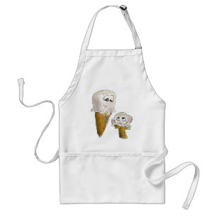 Cute Cartoon Ice Cream Cones Standard Apron