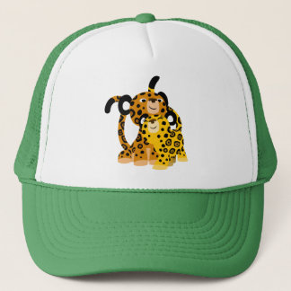 Cute Cartoon Jaguars In Love Hat