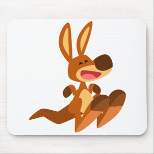 Cute Cartoon Kangaroo Joey Mousepad