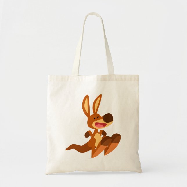 Cute Cartoon Kangaroo Joey Tote Bag (Front)