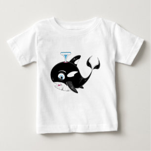 Cute Cartoon Killer Whale Baby T-Shirt