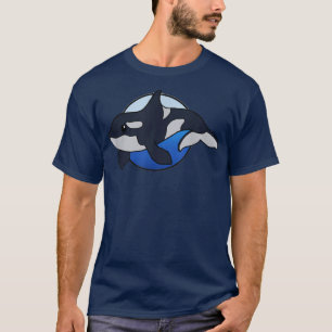 Cute Cartoon Killer Whale for Animal Lovers and En T-Shirt