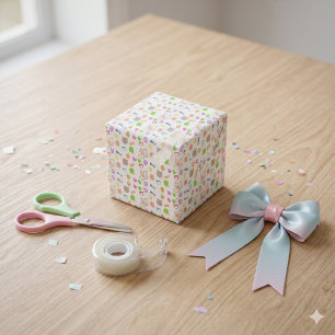 Cute Cartoon Kittens Pattern Gift Wrapping Paper