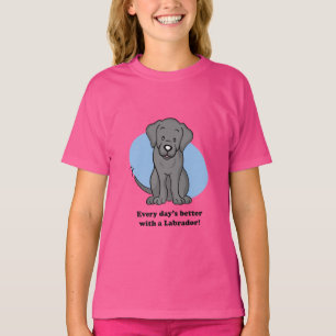Cute Cartoon Labrador Kid T-shirt