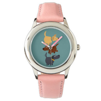 Cute Cartoon Labradors in 3 Flavours Watch