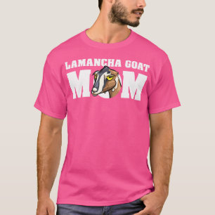 Cute Cartoon Lamancha Goat Mum T-Shirt