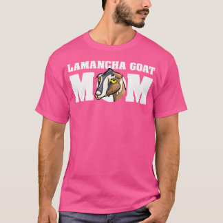 Cute Cartoon Lamancha Goat Mum T-Shirt