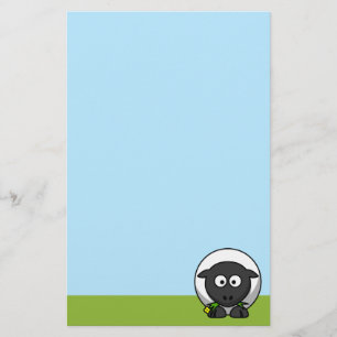Cute Cartoon Lamb Stationery