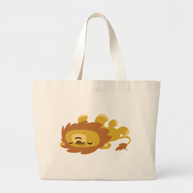 Cute Cartoon Lazy Lion Bag (Front)