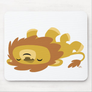 Cute Cartoon Lazy Lion mousepad