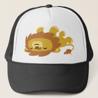 Cute Cartoon Lazy Lion Trucker Hat