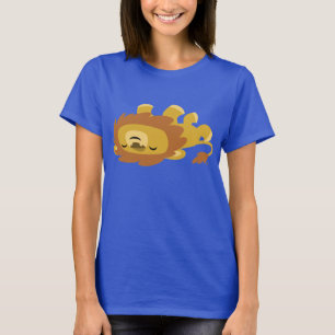 Cute Cartoon Lazy Lion Women T-shirt