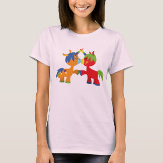 Cute Cartoon LGBTQIA Unicorns Women's T-Shirt