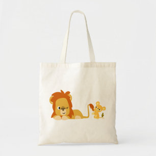 Cute Cartoon Lion Dad and Cub Bag