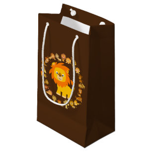 Cute Cartoon Lion Mandala Gift Bag