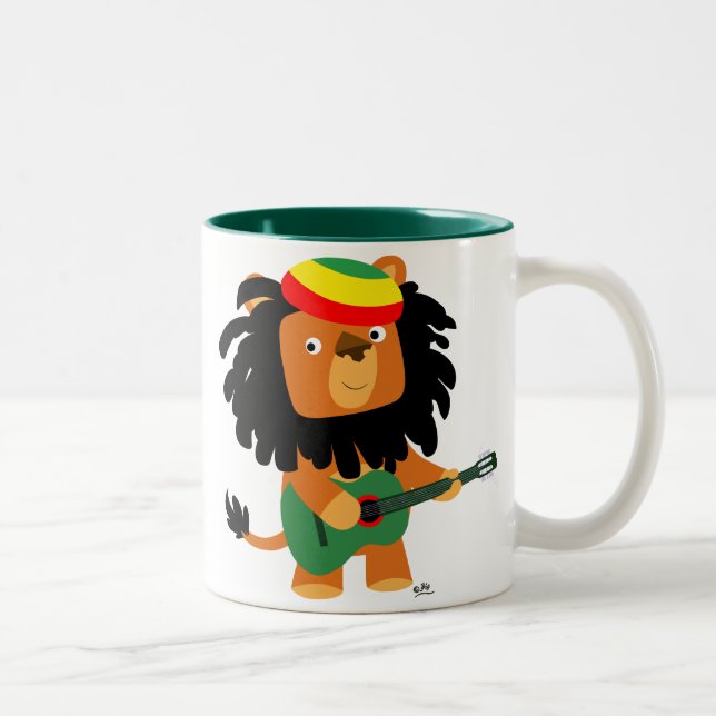 Cute Cartoon Lion of Zion Mug (Right)
