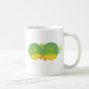 Cute Cartoon Love Birds Coffee Mug