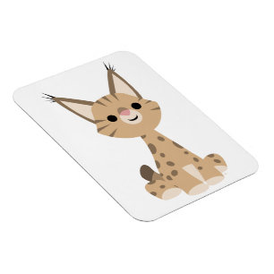 Cute Cartoon Lynx Flexible Magnet