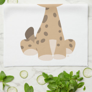 Cute Cartoon Lynx Kitchen Towel