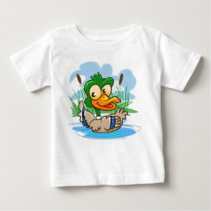Cute Cartoon Mallard Duck Baby T-Shirt