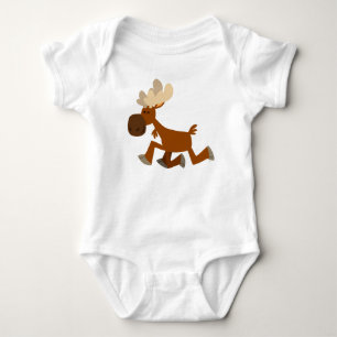 Cute Cartoon Merry Moose Baby Clothing Bodysuit