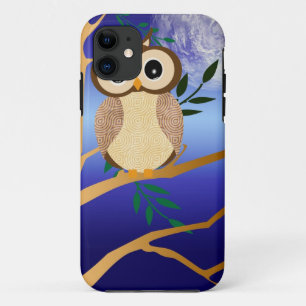 Cute cartoon midnight owl Case-Mate iPhone case