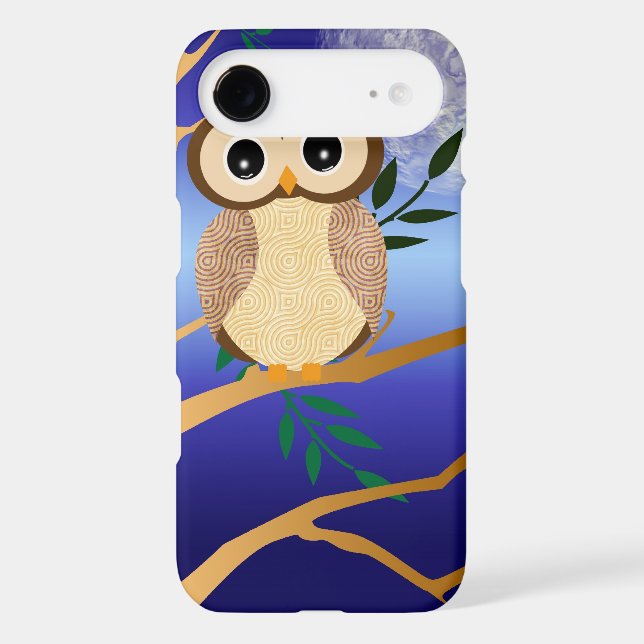 Cute cartoon midnight owl Case-Mate iPhone case (Back)