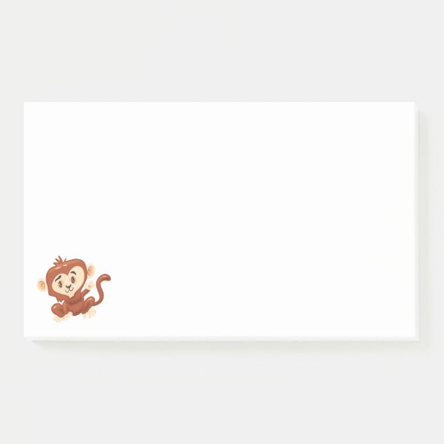 Cute Cartoon Monkey Notes (Front)