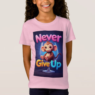 Cute Cartoon Monkey With Glasses T-Shirt
