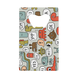 Cute Cartoon Monsters: Seamless Background