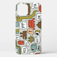 Cute Cartoon Monsters: Seamless Background