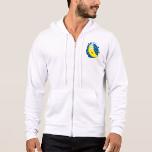Cute Cartoon Moon Banana in Nightcap Hoodie