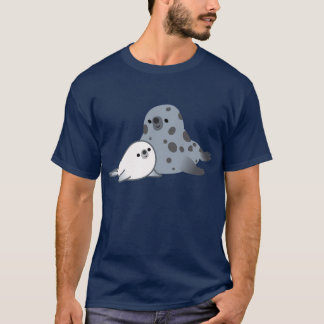 Cute Cartoon Mother Seal And Pup T-Shirt