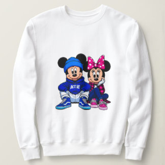 Cute Cartoon Mouse Couple Sweatshirt 🐭💖✨ | Roman