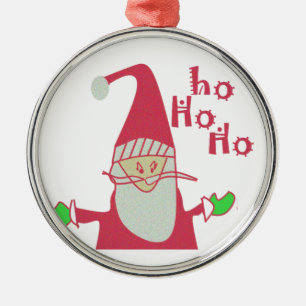 Cute Cartoon Mouse Santa Collection. Metal Tree Decoration