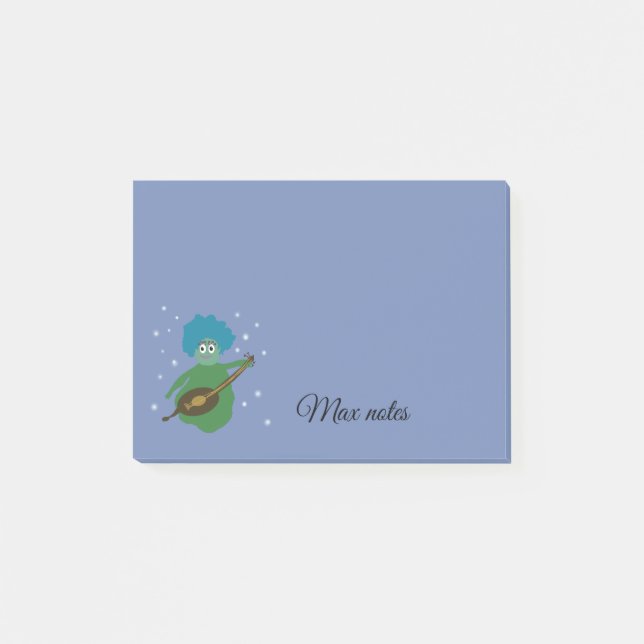 Cute Cartoon Musician Personalised notes  Notes (Front)