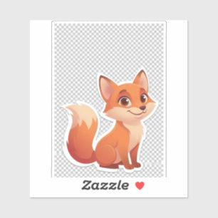 Cute Cartoon Orange Fox