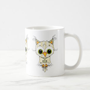 cute cartoon owl coffee mug