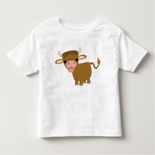 Cute Cartoon Ox  children T-shirt