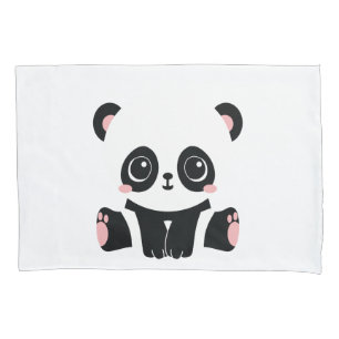 Cute cartoon panda pillowcase