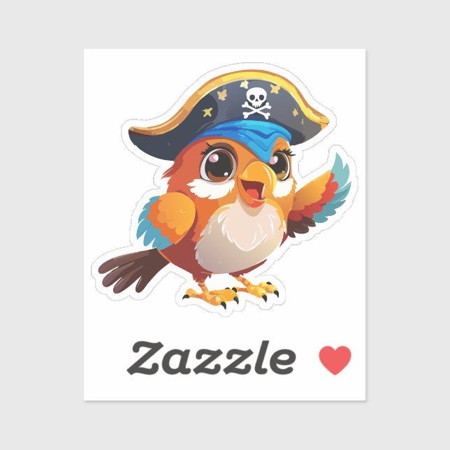 Cute cartoon parrot pirate (Sheet)