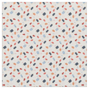 Cute Cartoon Party Popsicles and Confetti Fabric