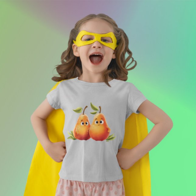 Cute Cartoon Pears - Cute Pears with Smiling Faces T-Shirt (Creator Uploaded)