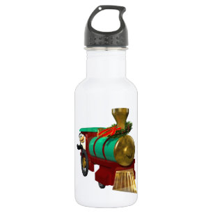 Cute Cartoon Penguin and Christmas Train 532 Ml Water Bottle
