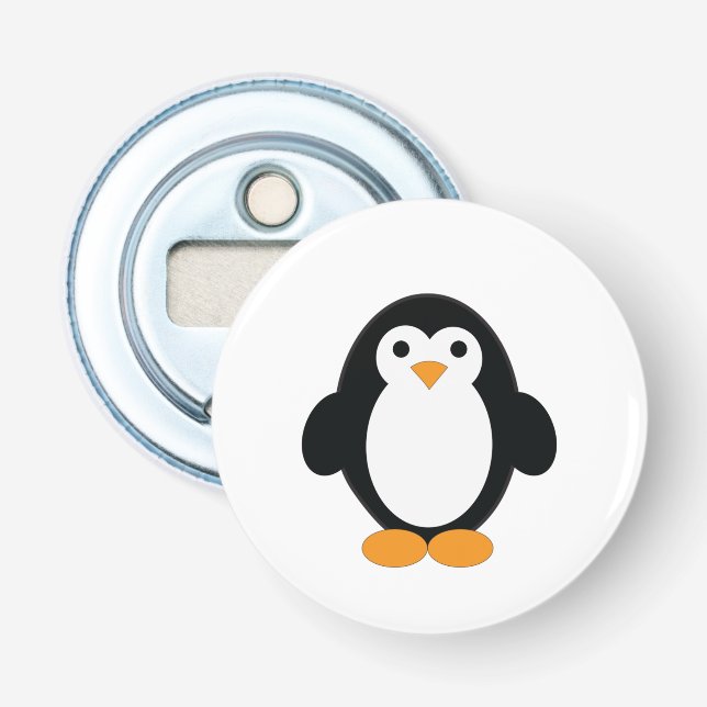 Cute Cartoon Penguin Bottle Opener (Front)