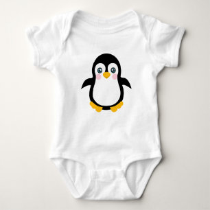 Cute Cartoon Penguin Design Baby Bodysuit