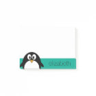 cute cartoon penguin emerald and black