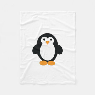 Cute Cartoon Penguin Fleece Blanket
