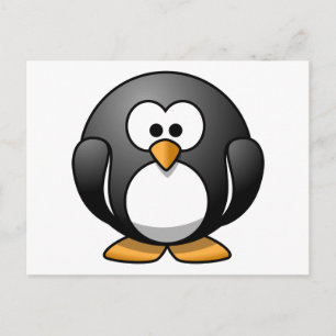 Cute Cartoon Penguin Postcard
